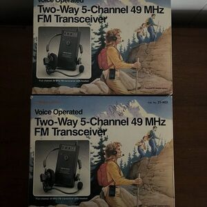 Black Two-Way FM Transceiver